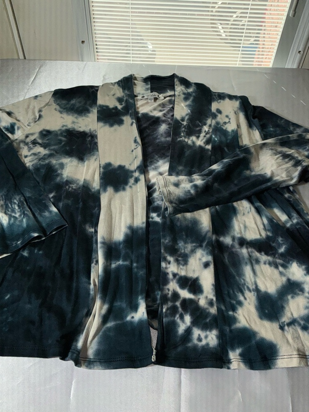 Wilde Tie-Dye Open Front Cardigan Size 1X - Picture 12 of 12